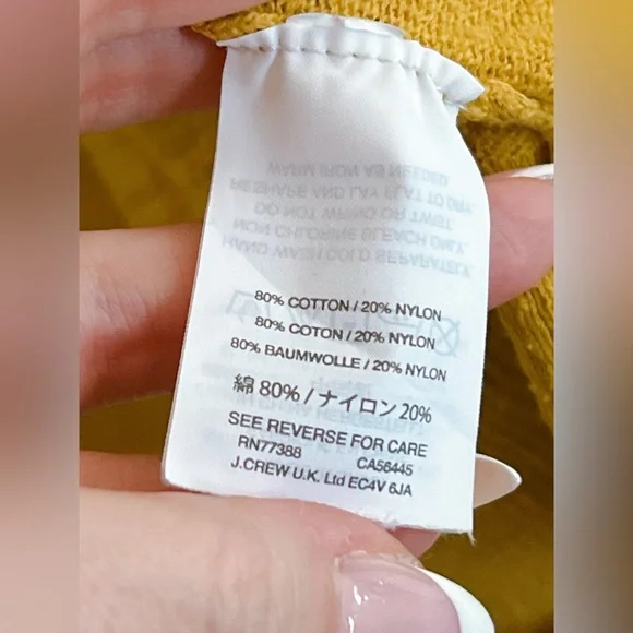 Madewell S summer ryder cardigan slouchy sweater long sleeve mustard cotton - Picture 9 of 11